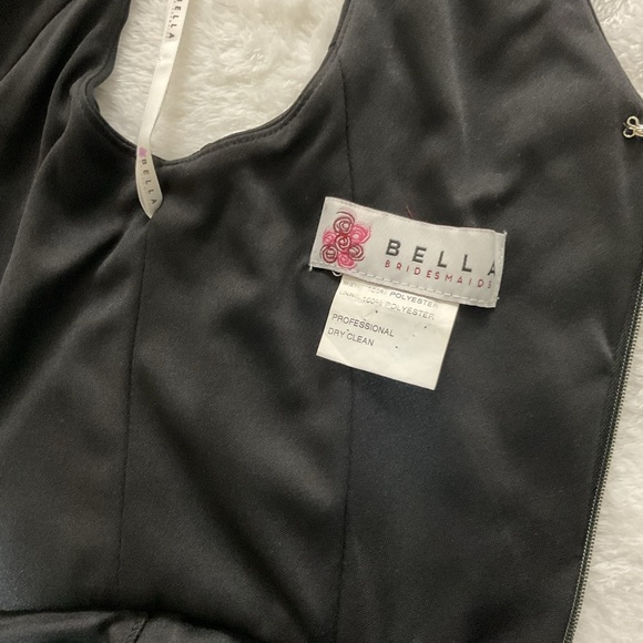 BELLA BRIDES MAIDS Chic Black One-Shoulder Evening Gown - Picture 4 of 15